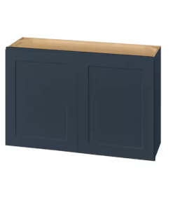 Blue Shaker Wall Cabinet 30W x 15H