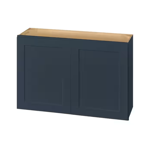 Blue Shaker Wall Cabinet 30W x 15H