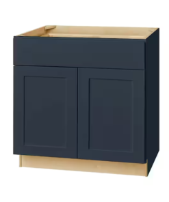 Blue Shaker Sink Base Cabinet 39W