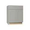 GRY-B24 Dove Grey Shaker Base Cabinet 24W