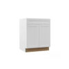 WHT-B24 White Shaker Base Cabinet 24W