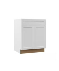 White Shaker Base Cabinet 24W