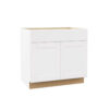 WHT-B33 White Shaker Base Cabinet 33W