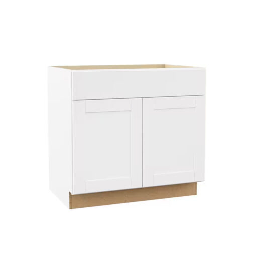 WHT-B36 White Shaker Base Cabinet 36W