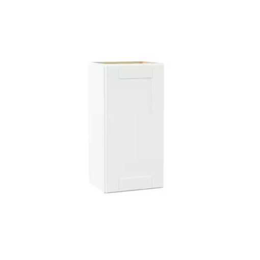 White Shaker W 15 x 30 White Shaker Wall Cabinet 15W x 30H
