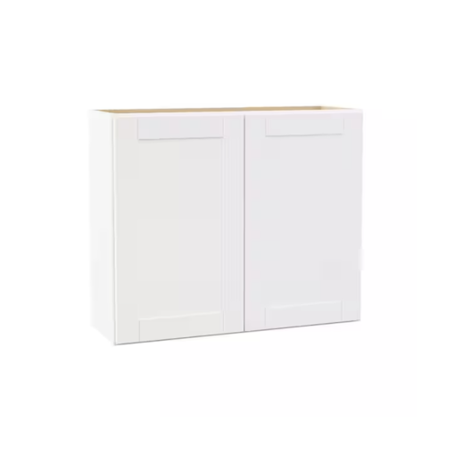 White Shaker W 36 x 30 White Shaker Wall Cabinet 36W x 30H