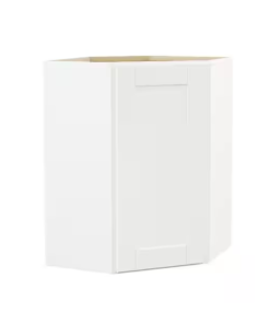 White Shaker Wall Diagonal Corner 24W x 31H
