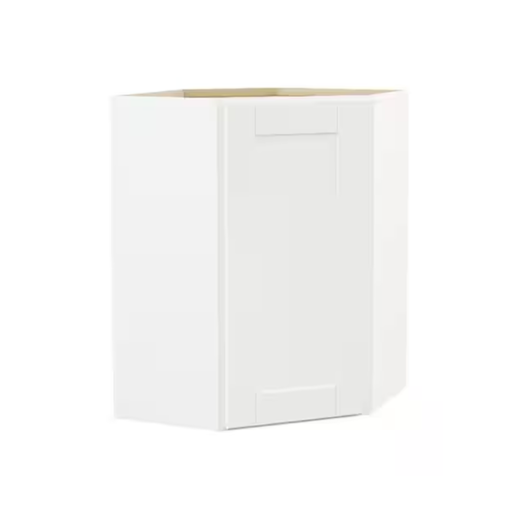 White Shaker Wall Diagonal Corner 24W x 31H