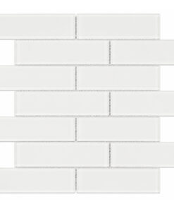 white-glass-subway-mosaic White Glass Subway Mosaic Backsplash