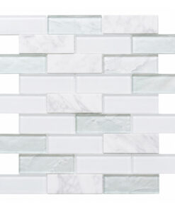 white-sage-linear-glass-mosaic White & Sage Linear Glass Mosaic Backsplash