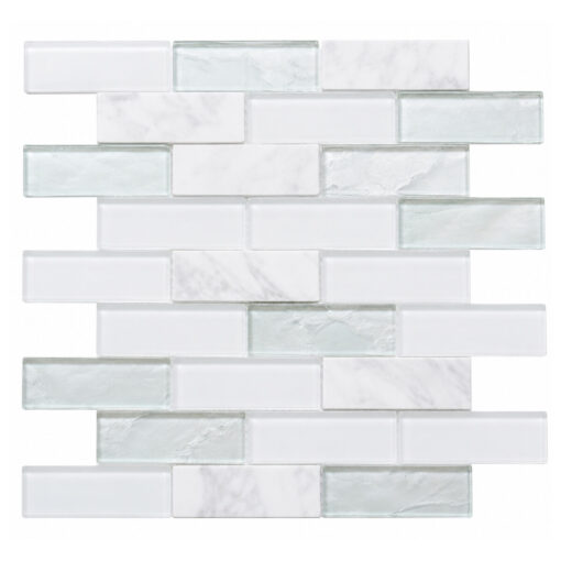 white-sage-linear-glass-mosaic White & Sage Linear Glass Mosaic Backsplash