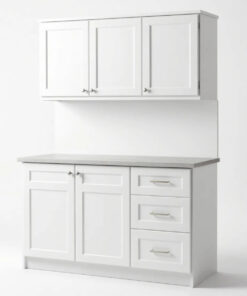 White Shaker 3-Drawer Base Cabinet 18W
