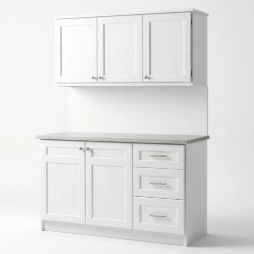 White Shaker Cabinet White Shaker Sink Base Cabinet 36W